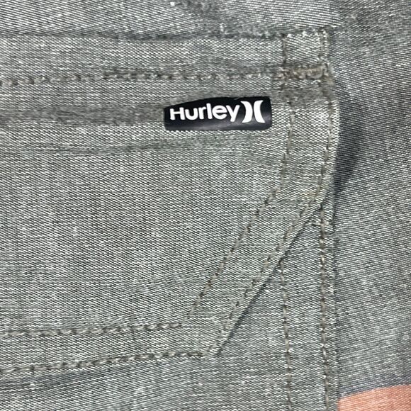 Hurley Shorts Mens 31 Gray Pendleton National Park Olympic Pockets Elastic Waist - Picture 7 of 14